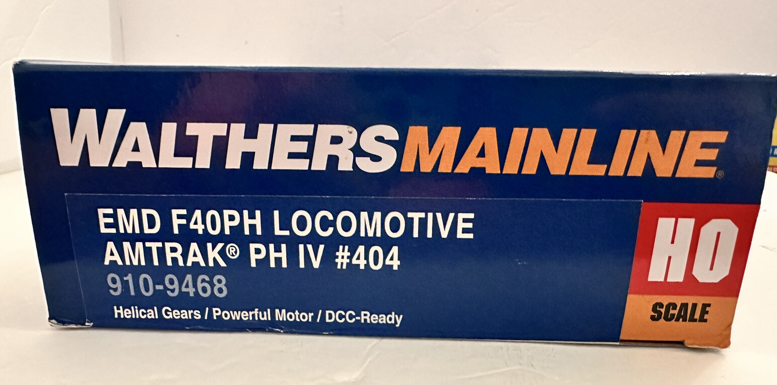 Walthers 910-9468 HO AMT Phase IV EMD F40PH Diesel Locomotive Standard DC #404