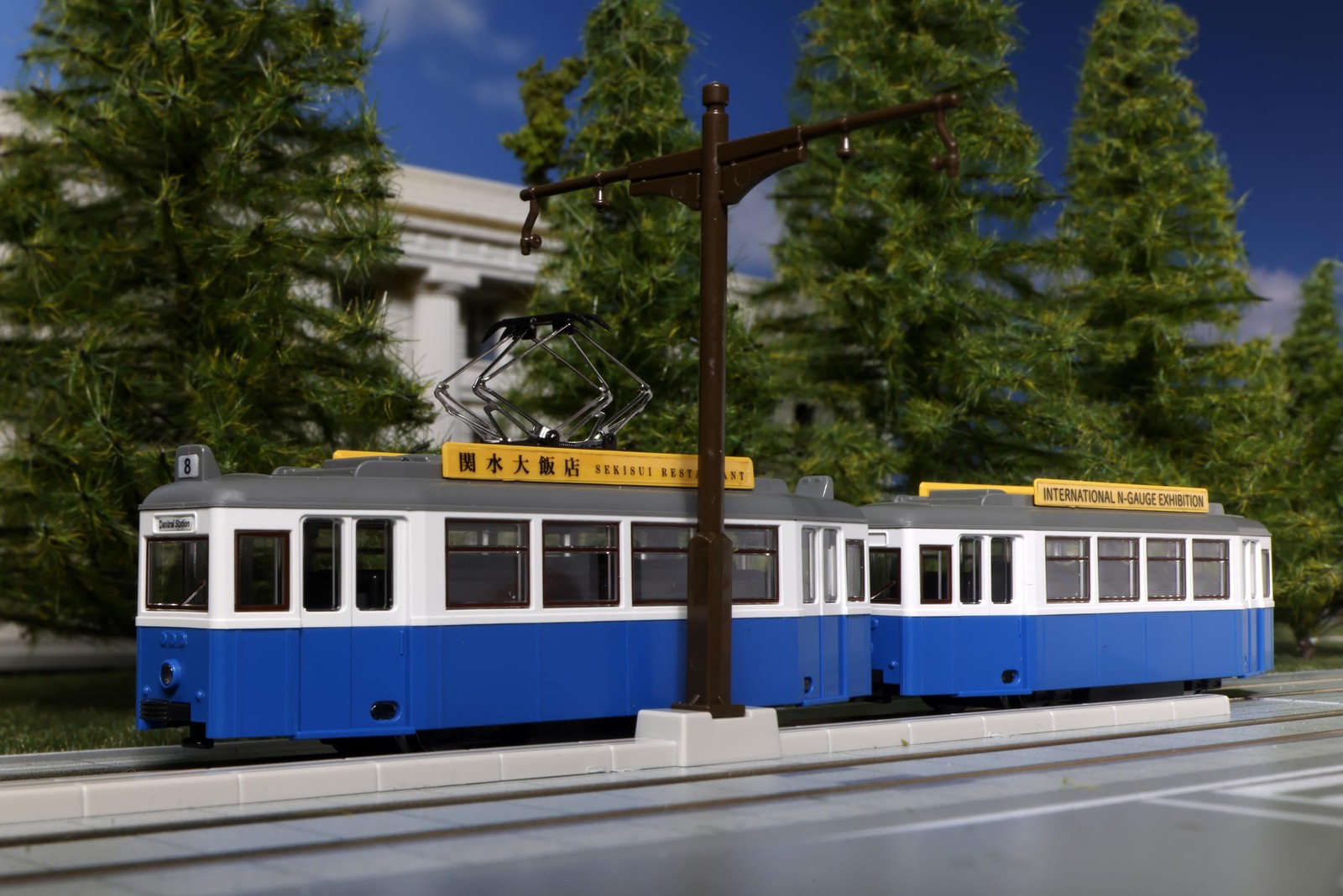 KATO 14-806-1 N Scale My Tram Classic Blue Retro Style Streetcar Motorized