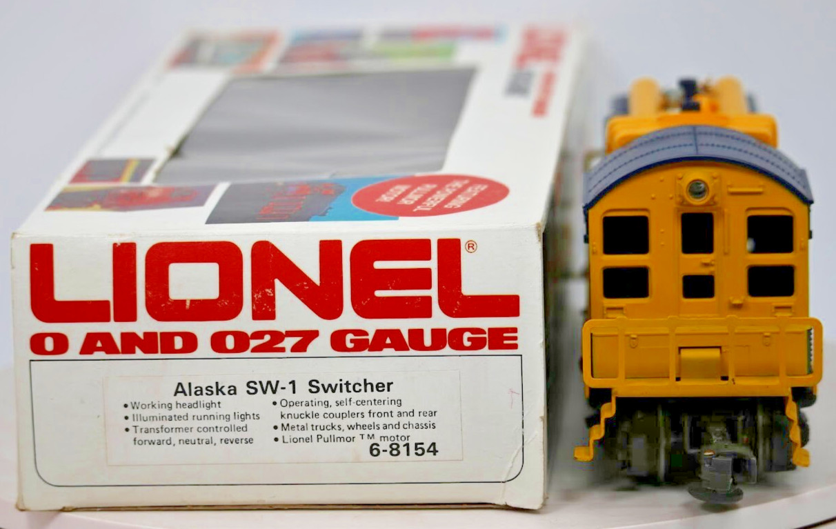 Lionel Alaska Railroad SW-1 Switcher — 6-8154 — O & O-27 Gauge — LN in Box 1:48