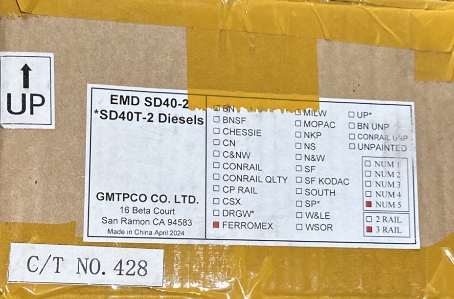 3rd Rail Sunset Models FERROMEX EMD SD40T-2 DIESEL LOCOMOTIVE O-Scale 3-Rail