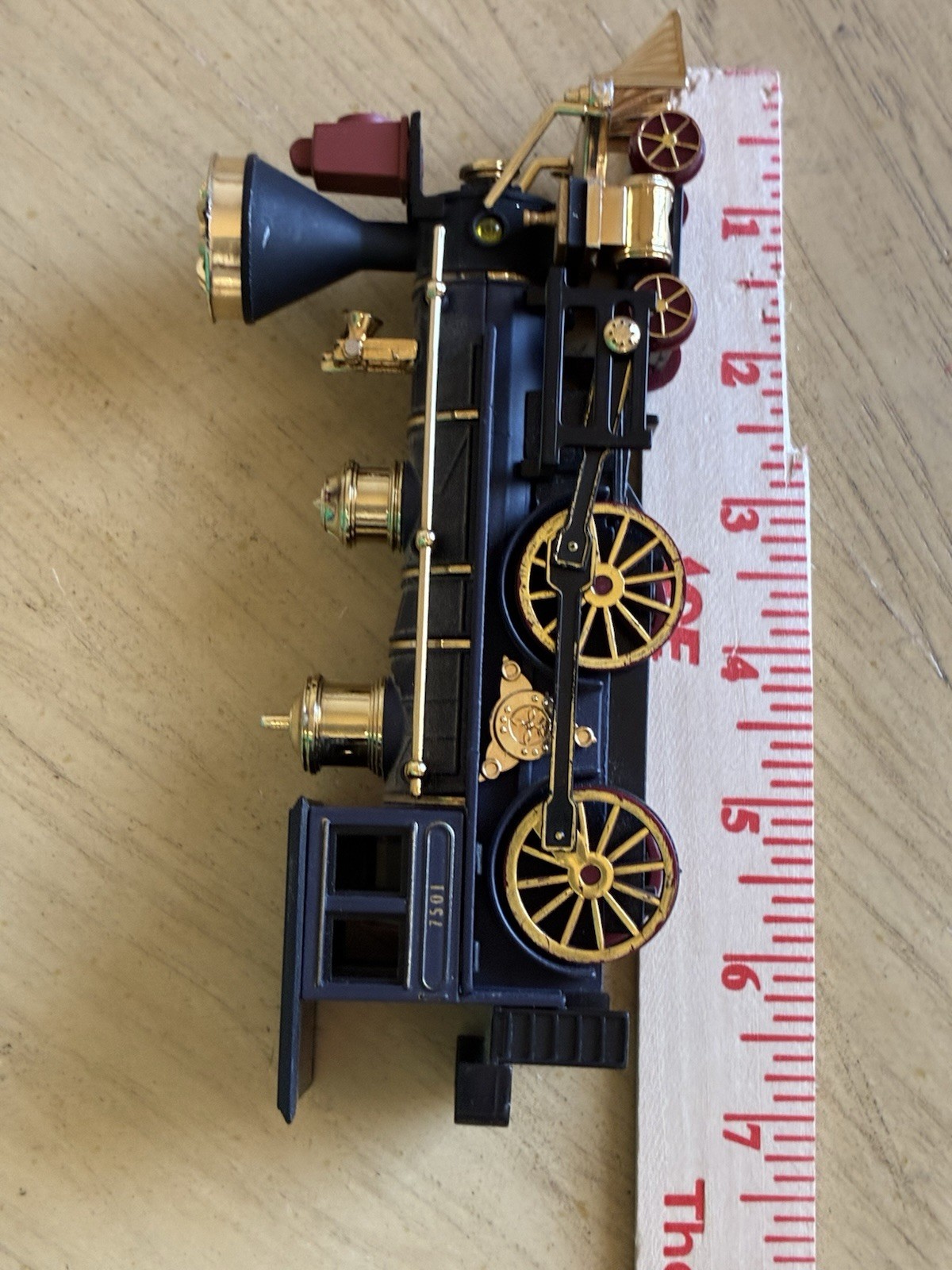 Vintage SS 7501 Superior Western Steam Locomotive Engine Toy Royal Blue, Gold