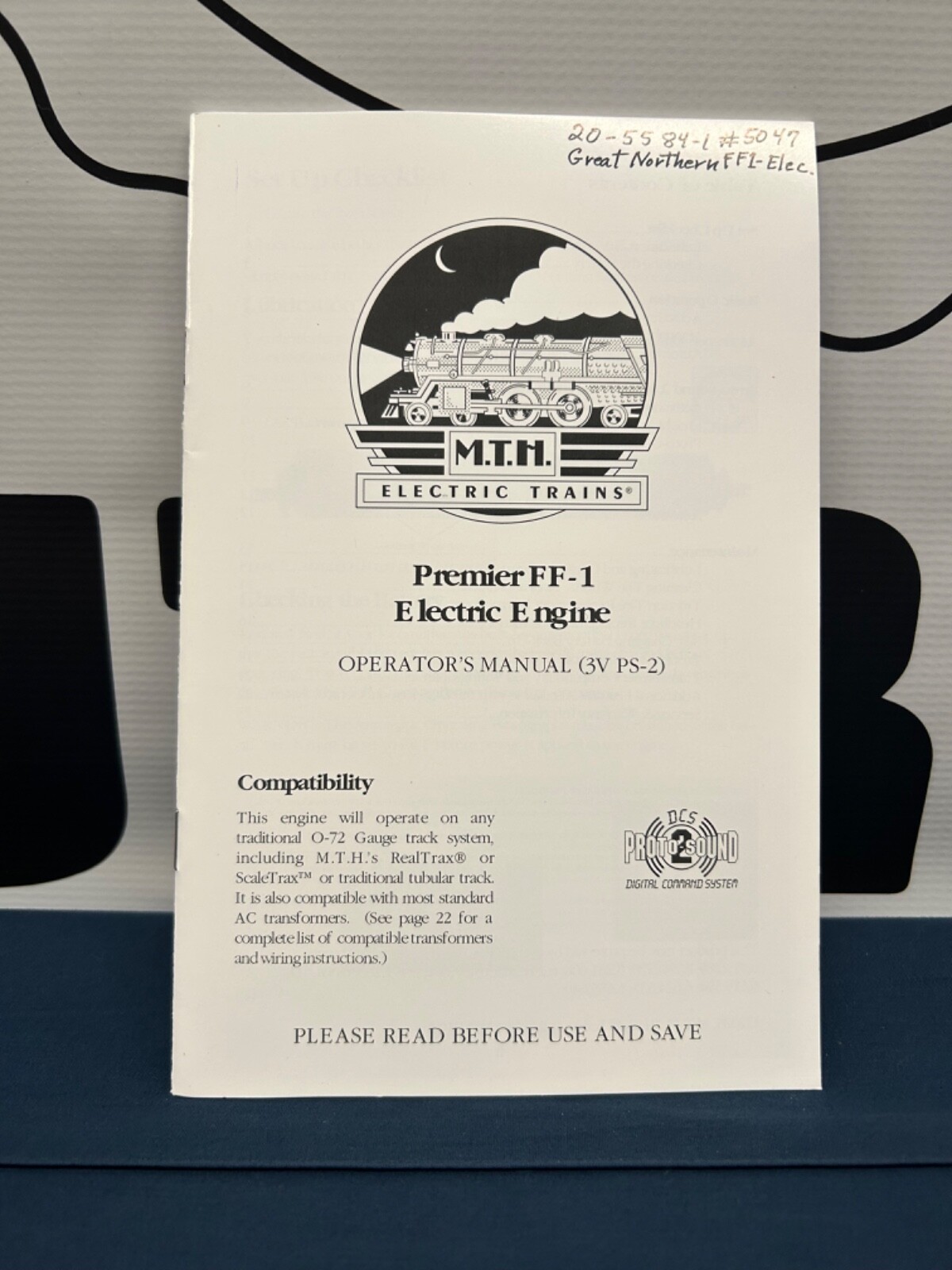 Mth Premier FF-1 Electric Engine w/ Protosound 2 Manual