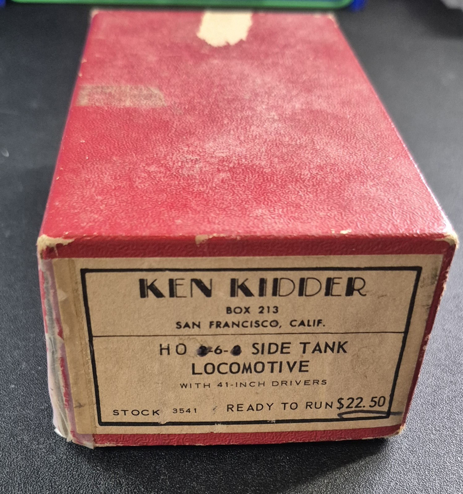 SIDE TANK LOCOMOTIVE 0-6-0 HO KEN KIDDER BRASS VINTAGE Used