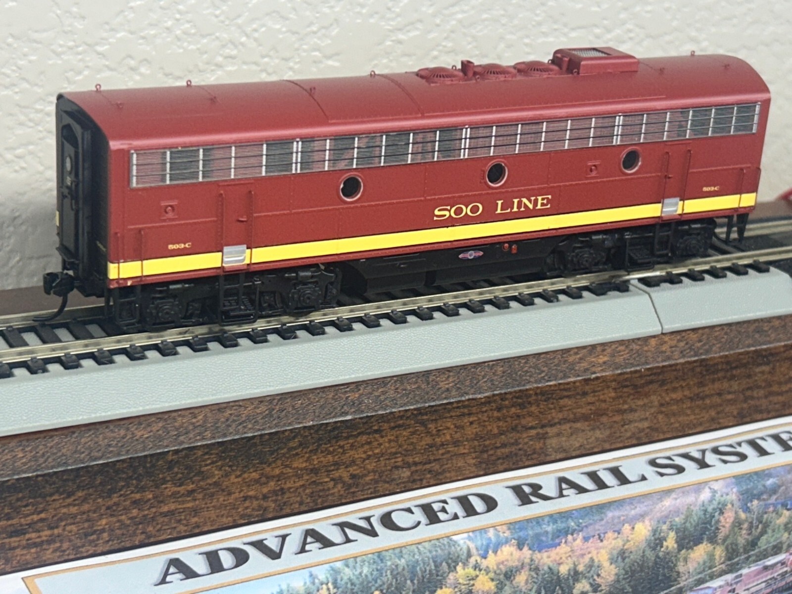 SOO LINE BURGUNDY- $OO LINE F7 – B unit 503C- DCC / QUANTUM SOUND HO Scale NEW