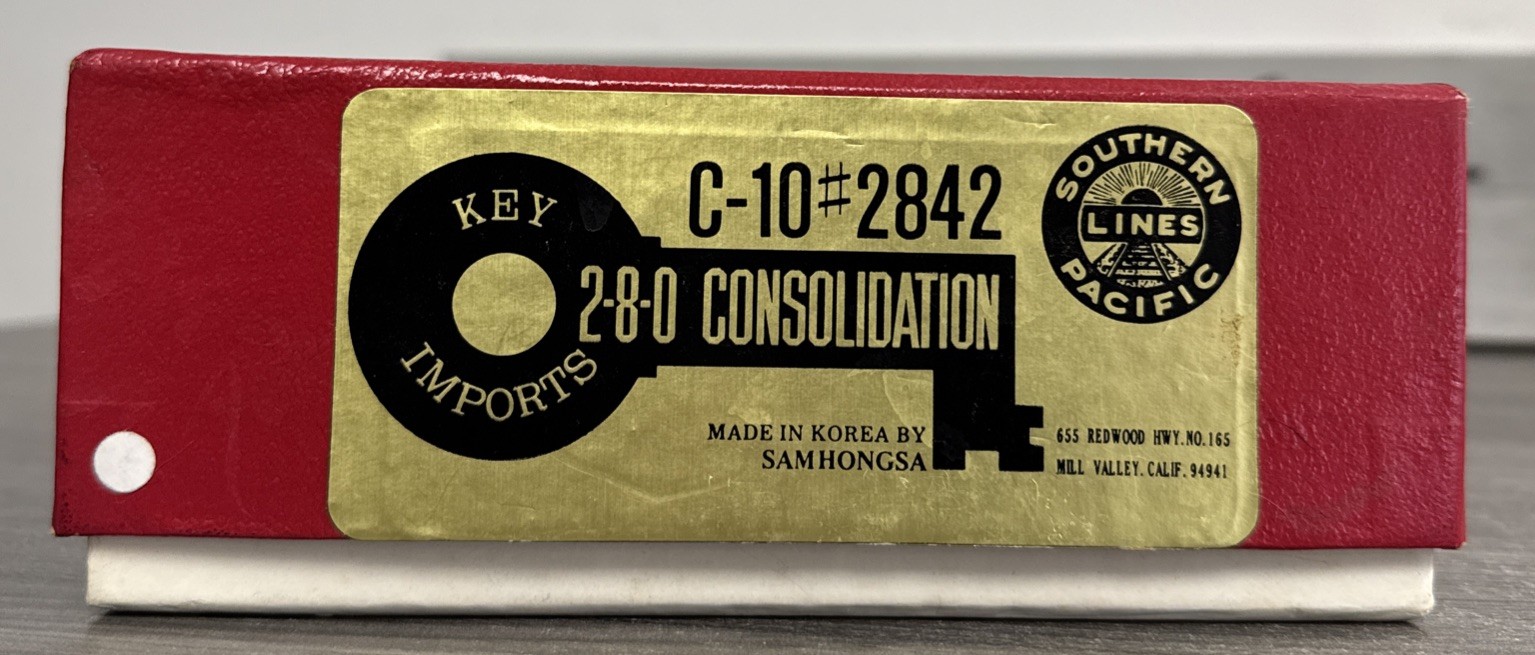 Key Imports HO Brass Consolidation Southern Pacific 2-8-0 C-10 Unpainted & LNIB!