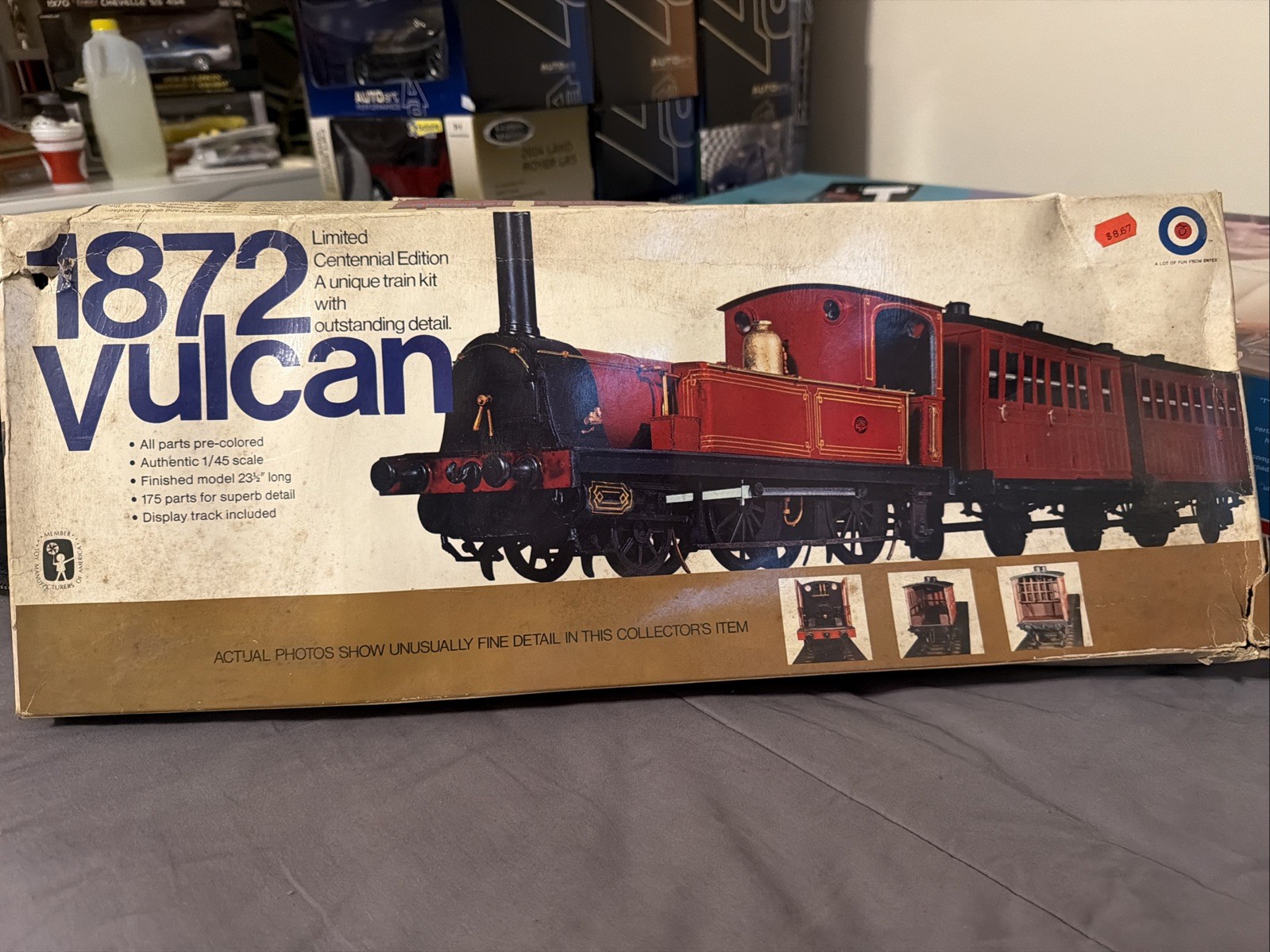 Entex 1872 Vulcan Locomotive Limited Centennial Edition Vintage Train Model 8220