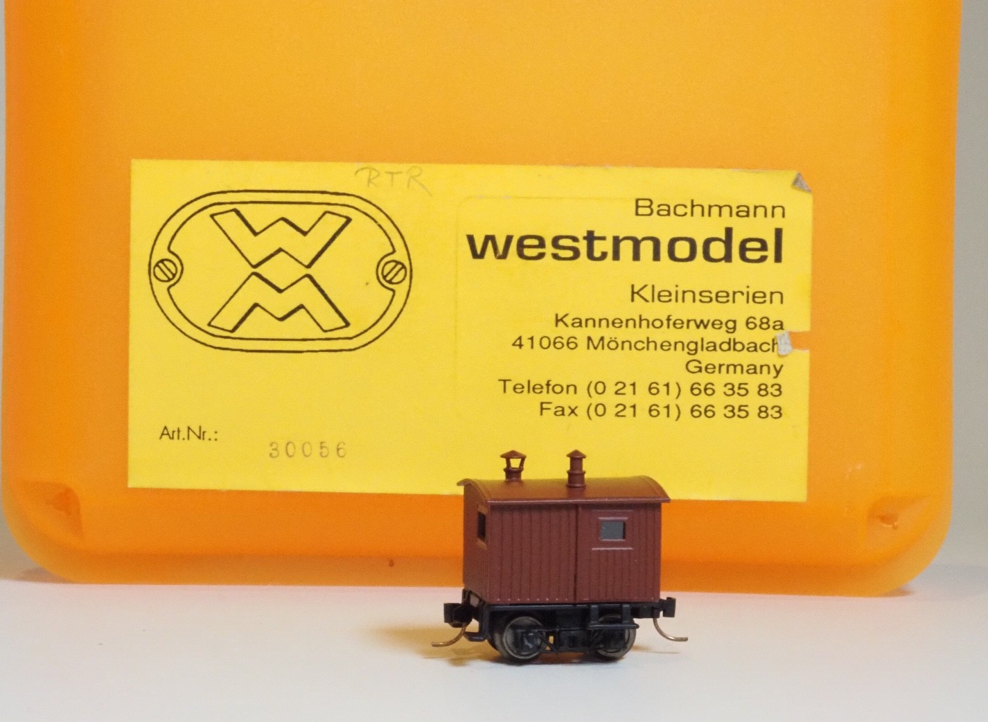 Brass N-scale 30056 Westmodel Logging Caboose early American era