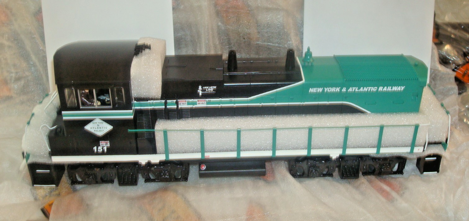 O SCALE. RAIL KING.NEW YORK & ATLANTIC RAILWAY. MP15AC DIESEL ENGINE # 151