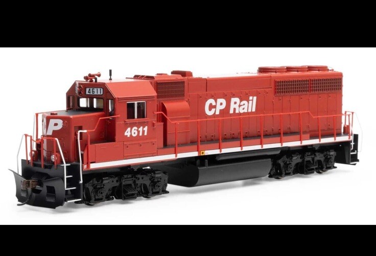 Ho Scale Athearn EMD GP40-2 Canadian Pacific CPKC #4611 W/Ditch Lights ATH18258