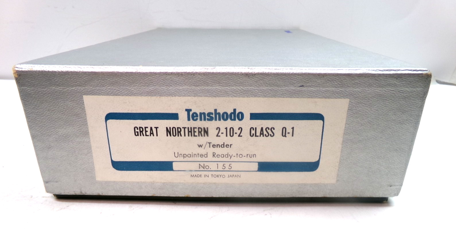 HO Tenshodo brass GN 2-10-2 class Q1 steam engine in original box (lot BB 559)