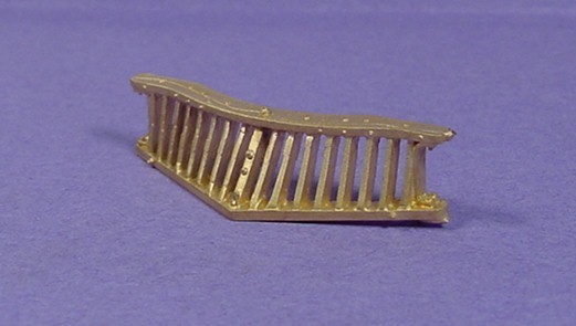 O PE-1000 TROLLEY OR INTERURBAN WOOD PILOT WISEMAN BACK SHOP BRASS PART BS-362