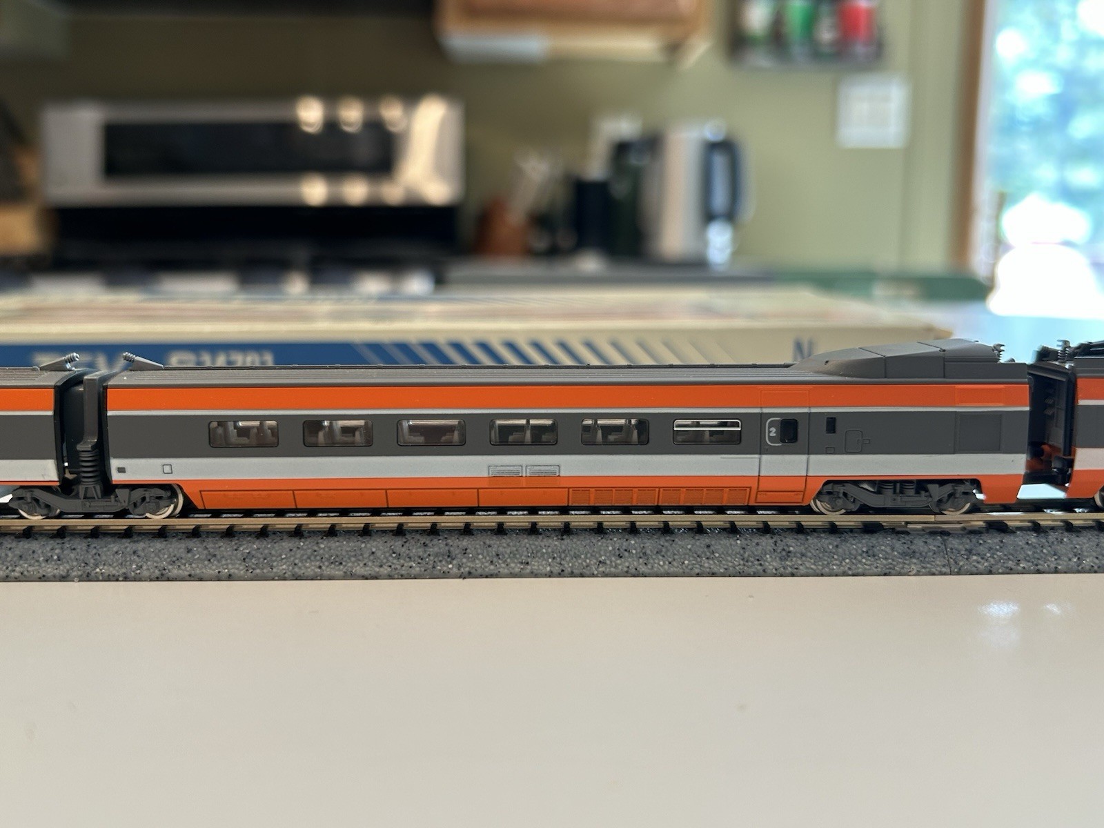 KATO French Railroad TGV S14701 N Scale Bullet Train Japan Used – Very Rare