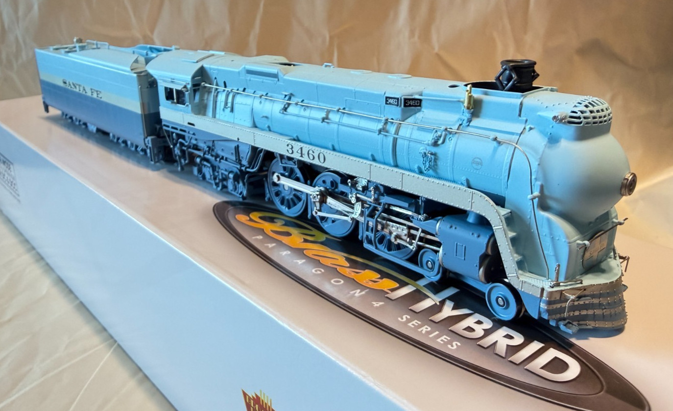 BLI Broadway Limited HO ATSF Blue Goose 3460 1951-1953 Appearance DCC & Sound