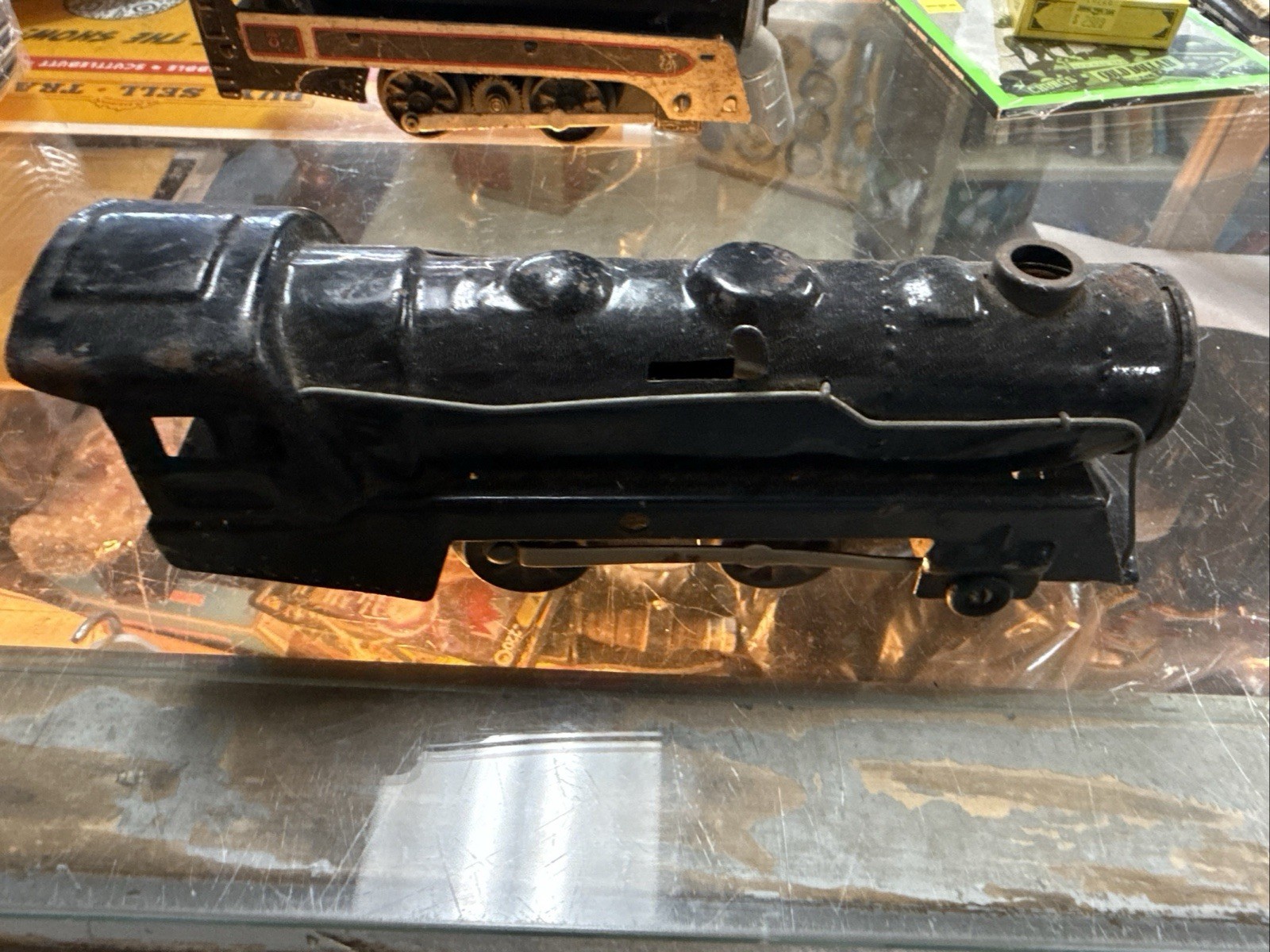 2x 1950’s 1940s Marx Black Locomotive O Gauge – Vintage Engine Train