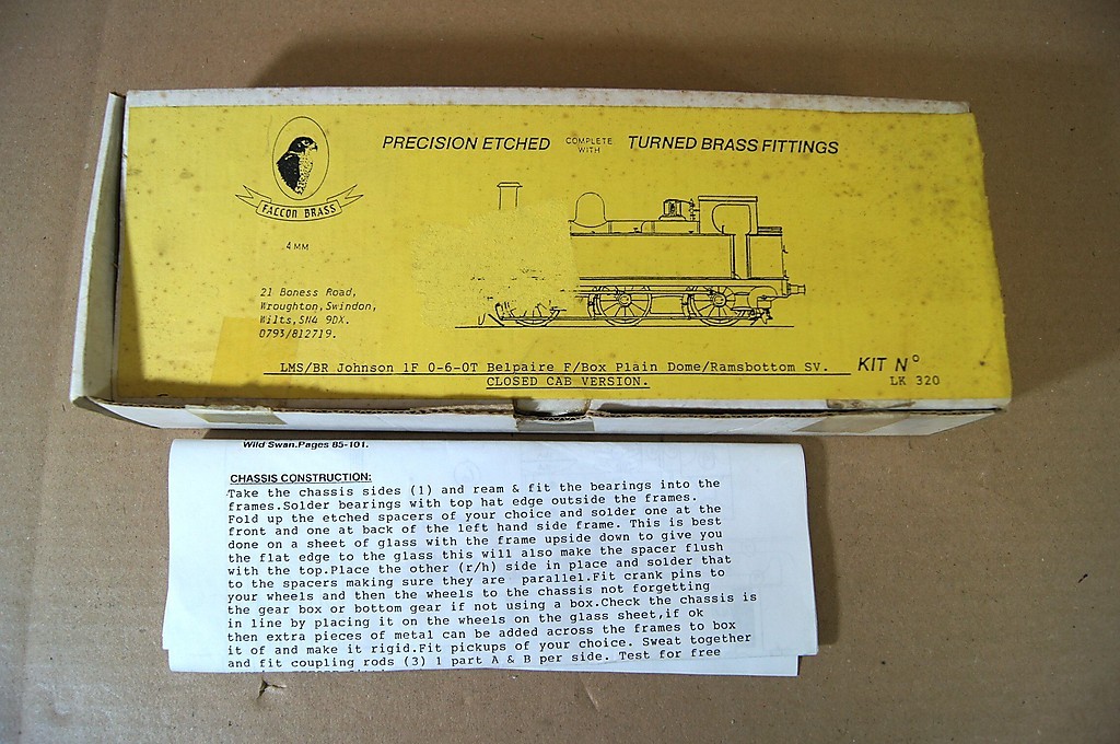 FALCON BRASS KIT BUILT brass MR LMS BR 0-6-0 JOHNSON CLASS 1F LOCO MIB py