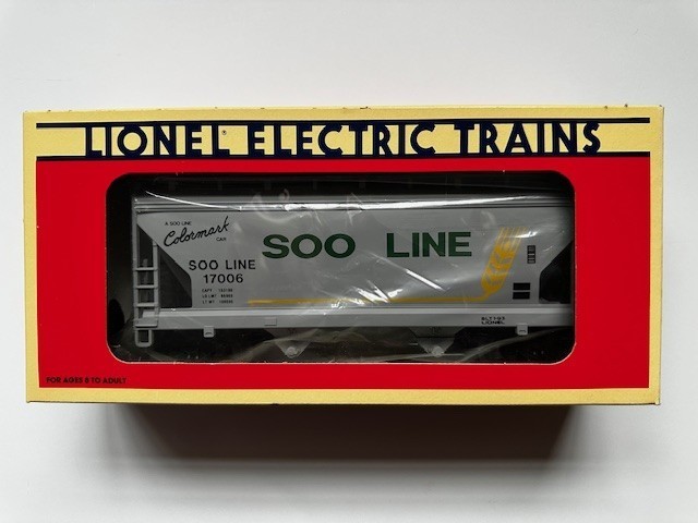 Lionel Soo Line Two Bay ACF Standard O Hopper 6-17006 BRAND NEW IN BOX