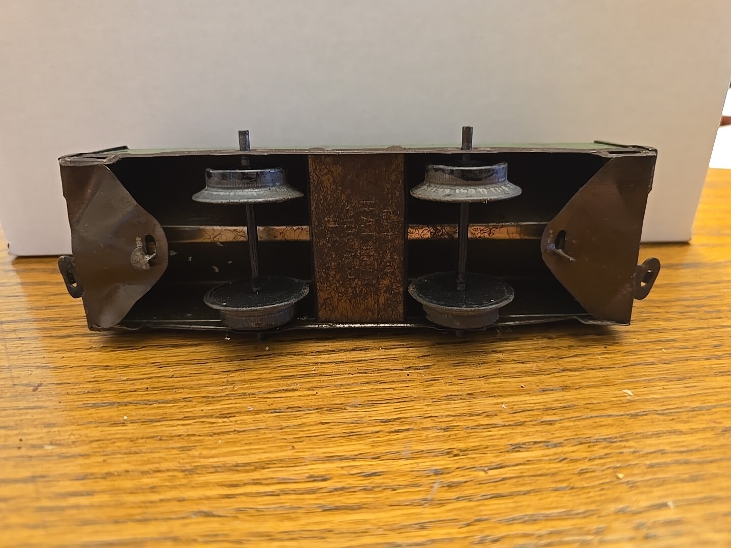 Hafner Trains 91876 O-27 Gauge Metal Tin Hopper Box Car Railroad (158)
