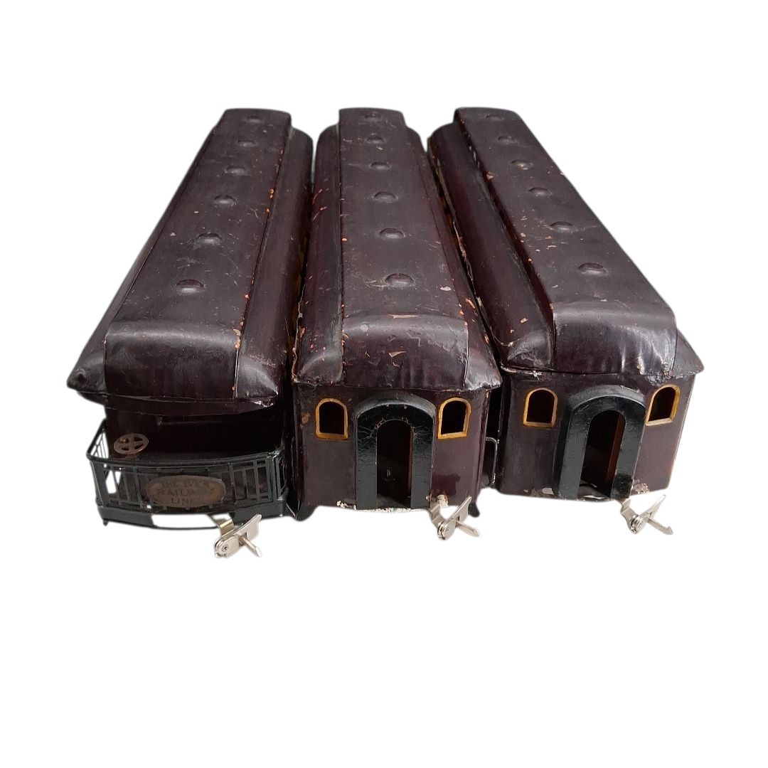 Ives Standard Gauge National Limited Coach Cars Set of 3 Mount Vernon Manon