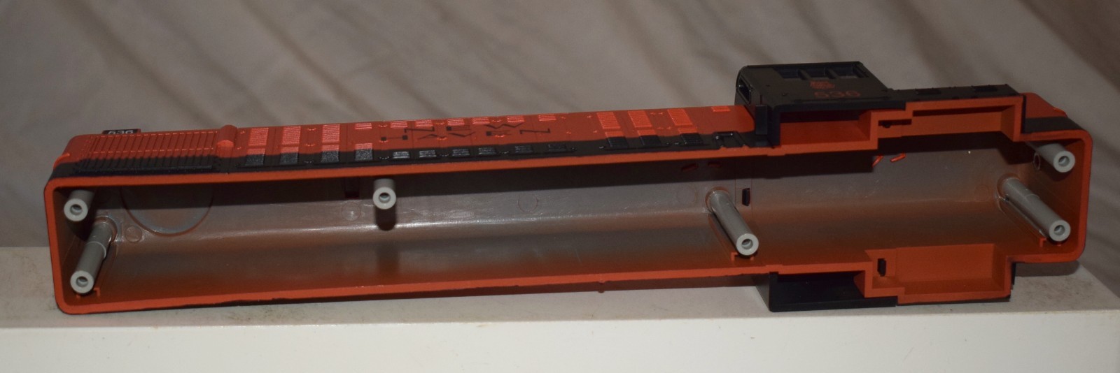 MTH RS-3 Diesel Locomotive Shell New Haven #536 – Orange – O Gauge – NEW