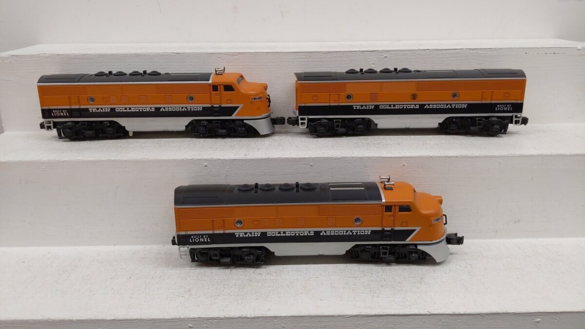 Lionel 6-11737 O Gauge TCA 40th Anniversary F3 ABA Diesel Locomotive Set EX/Box