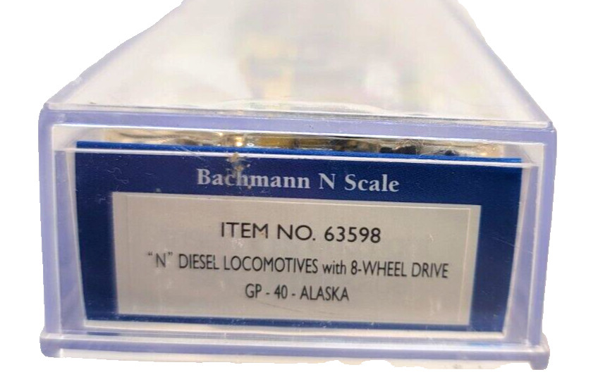 N Bachmann 63598 Alaska EMD GP40 Diesel Loco #3015 (Tested) knuckle cplrs NIB