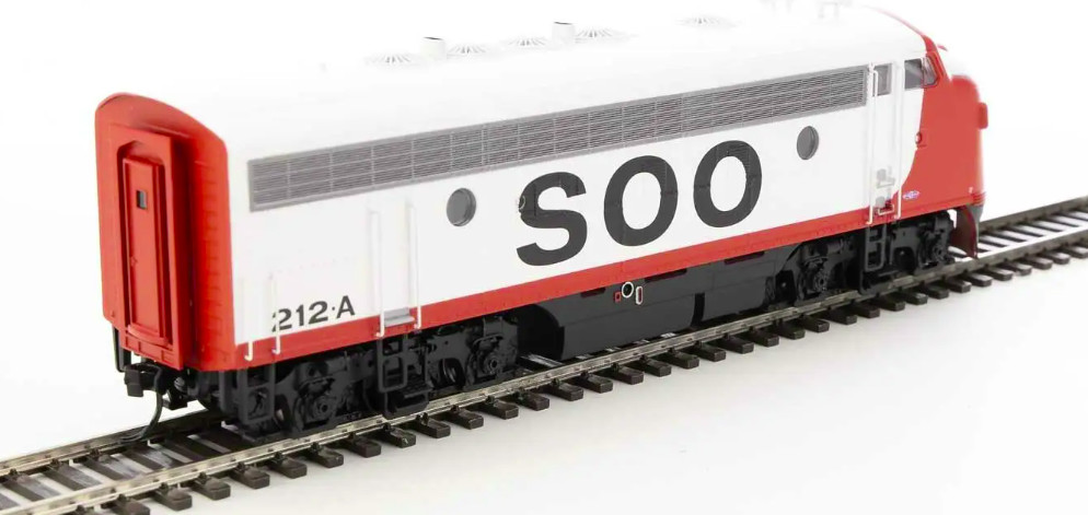 Walthers HO Scale EMD F7A-B Set (DCC/ESU Sound) Soo Line #212A/2201C NIB NEW