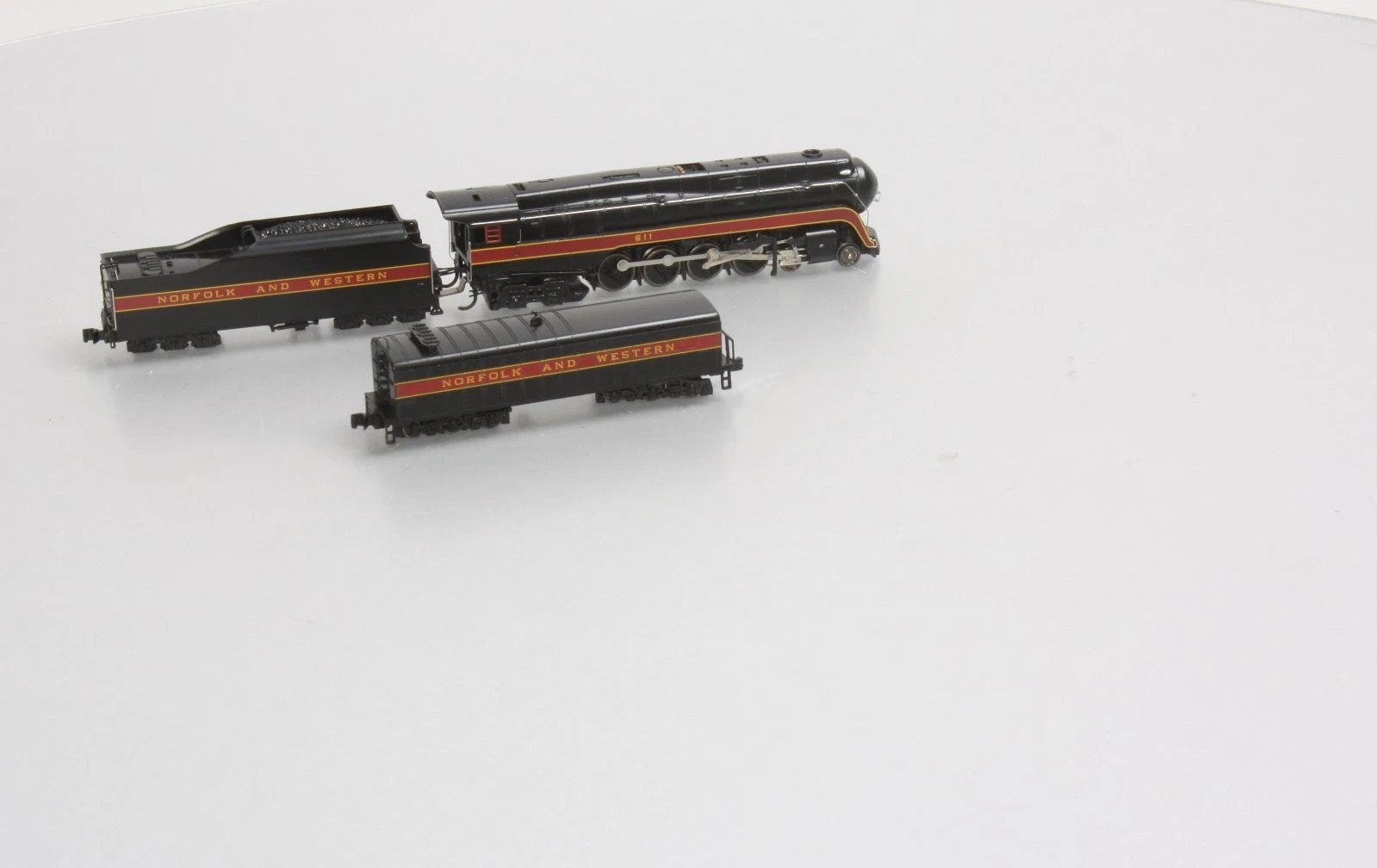 Bachmann 82154 N N&W Class J 4-8-4 Steam Locomotive & Aux. Tender Not Running,