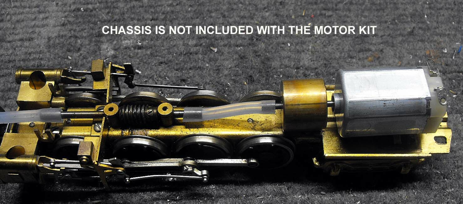 BRASS HO SCALE LARGE or ARTICULATED STEAM LOCO CAN MOTOR FLYWHEEL UPGRADE KIT