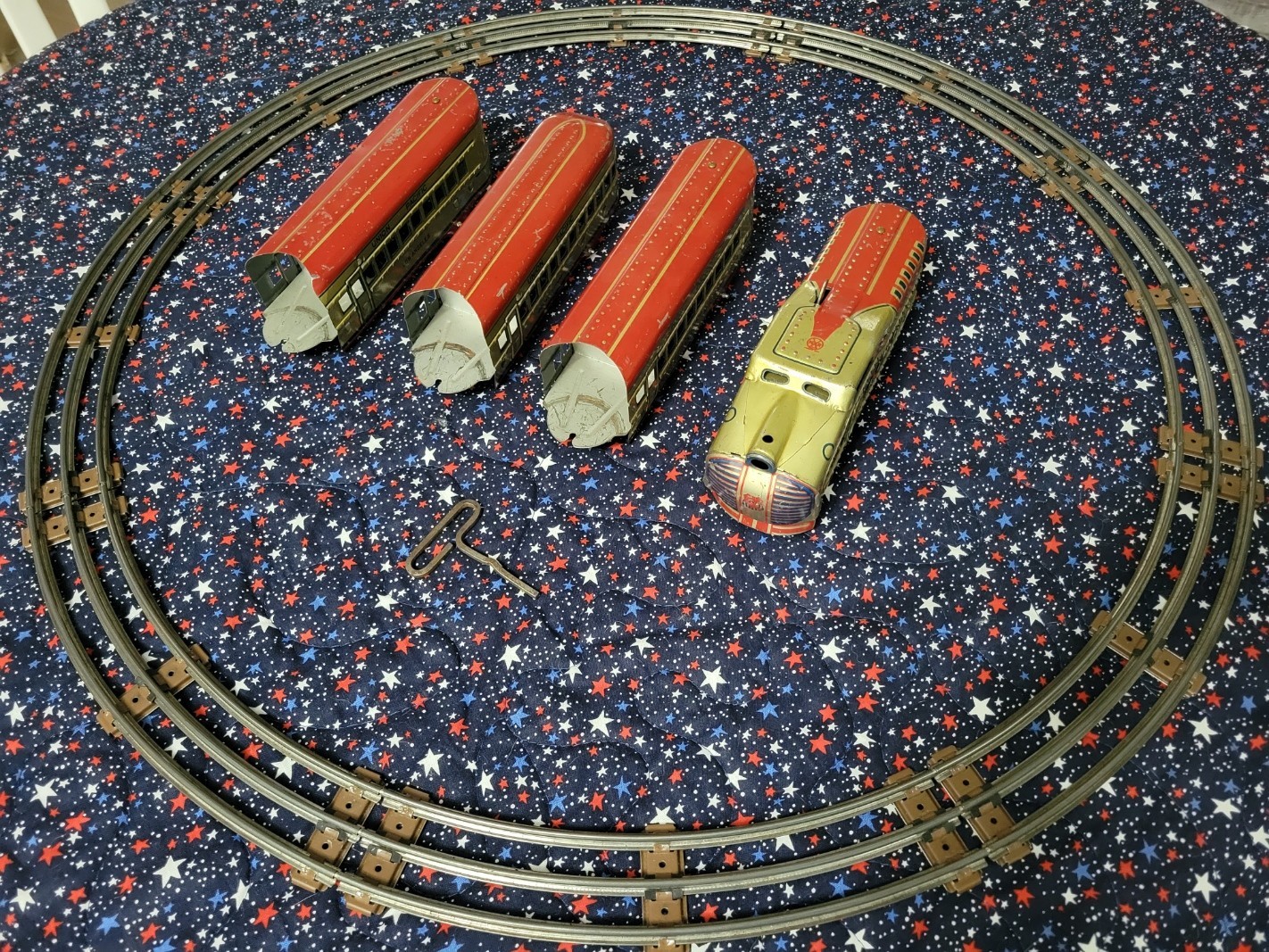 Marx M10005 Union Pacific Articulated O gauge Streamliner 4 Car Set
