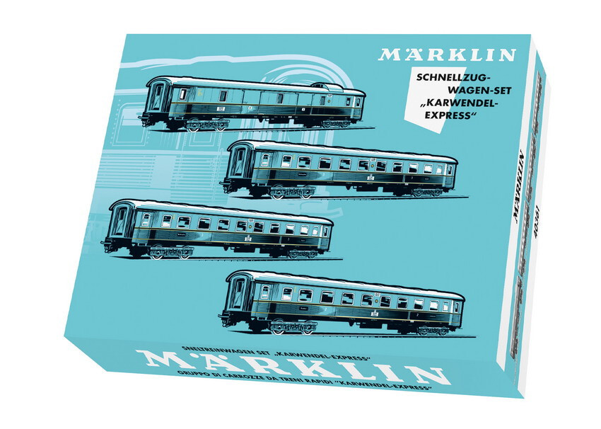 Märklin 30111 + 40361 Electric Locomotive BR 44 Retro Sound + Car Set NEW Original Packaging 1:87