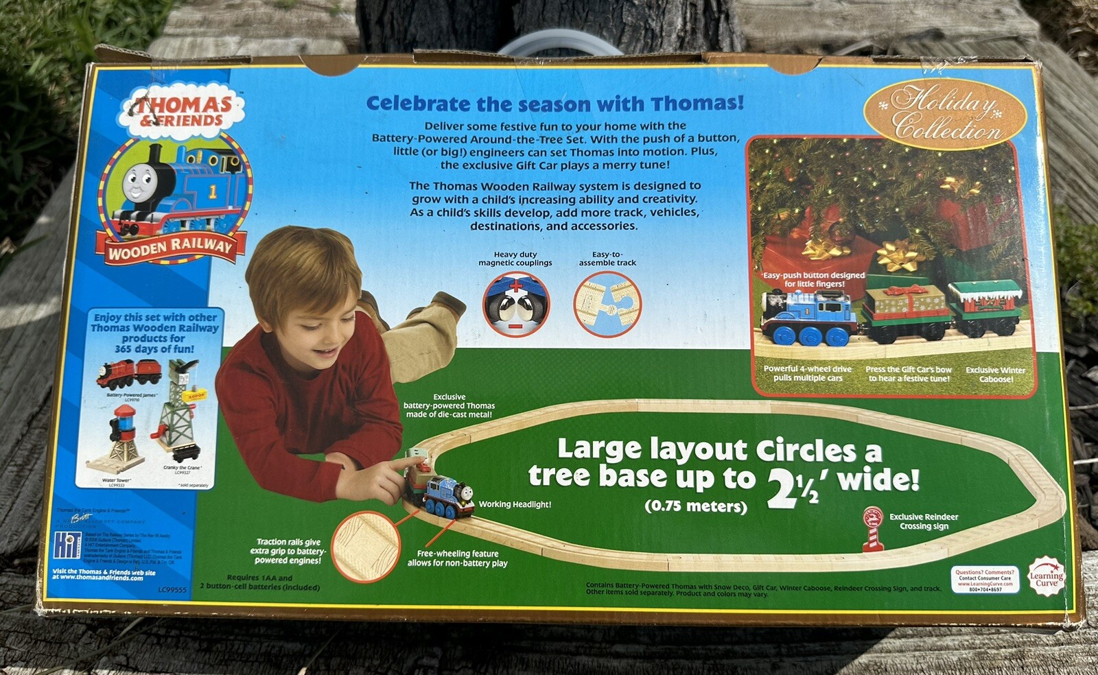 BNIB Wooden Thomas Tank Around The Tree Set *Retired*