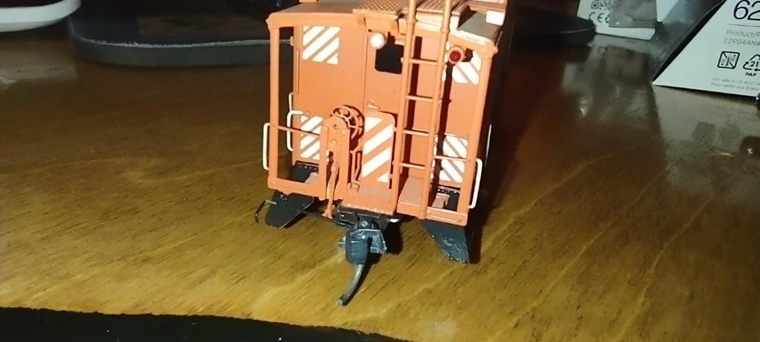 Over land models Brass HO D&RG steel caboose (custom painted for OMI)