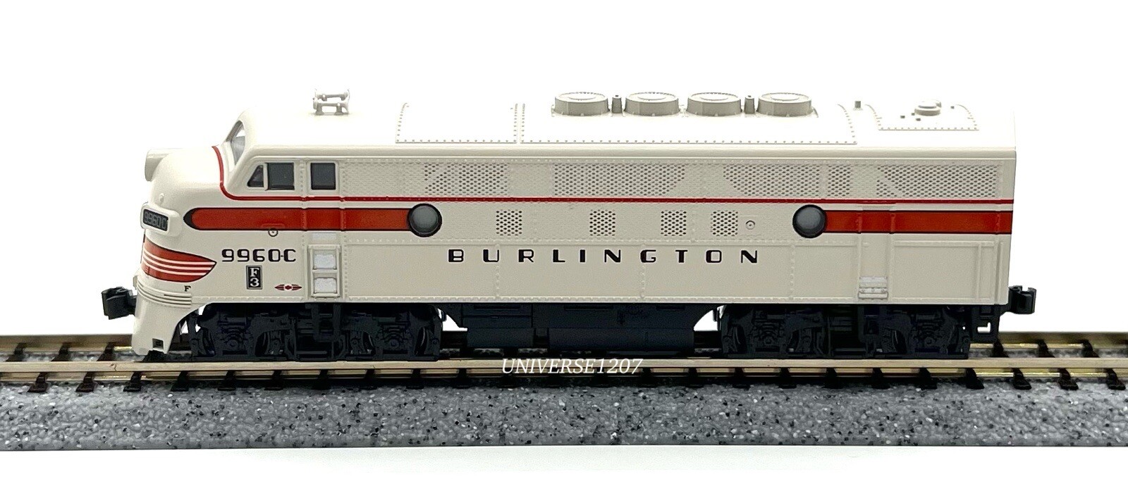 N Scale Kato 176-1314 F3A Chicago Burlington & Quincy #9960C CB&Q Diesel Engine