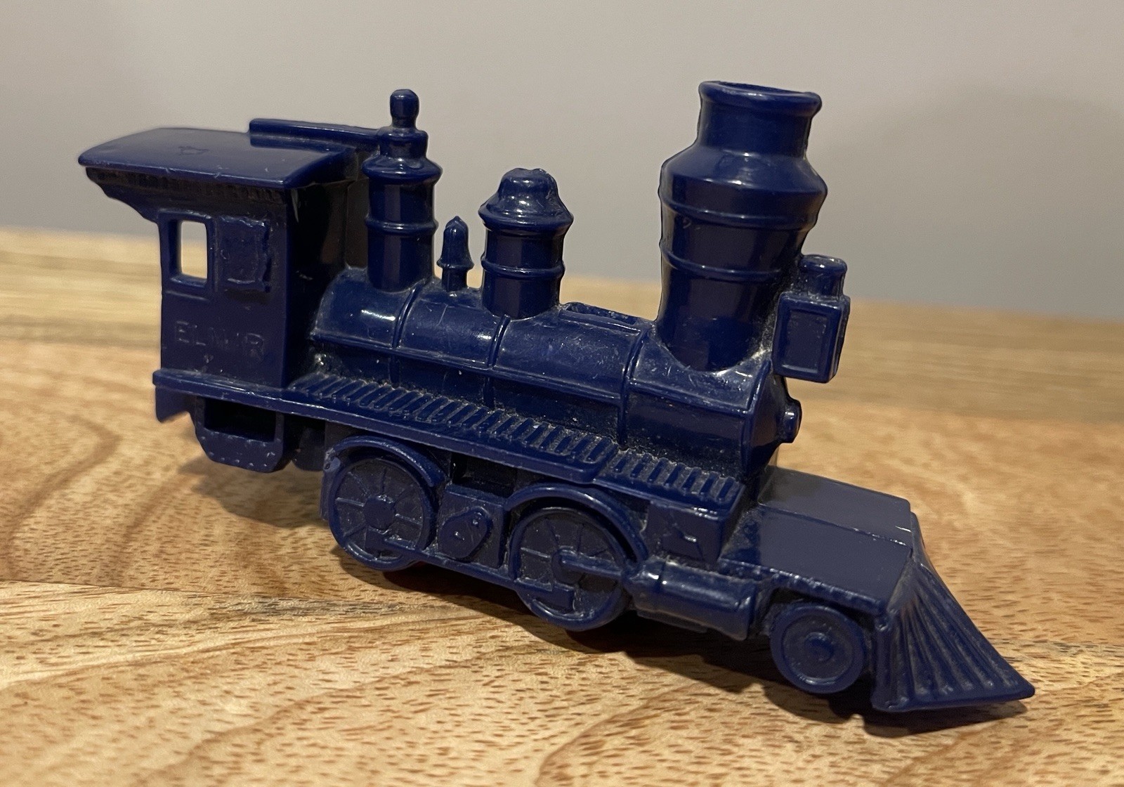 Vintage Hard Plastic El Mar Navy Steam Engine Locomotive Toy Train Whistle.