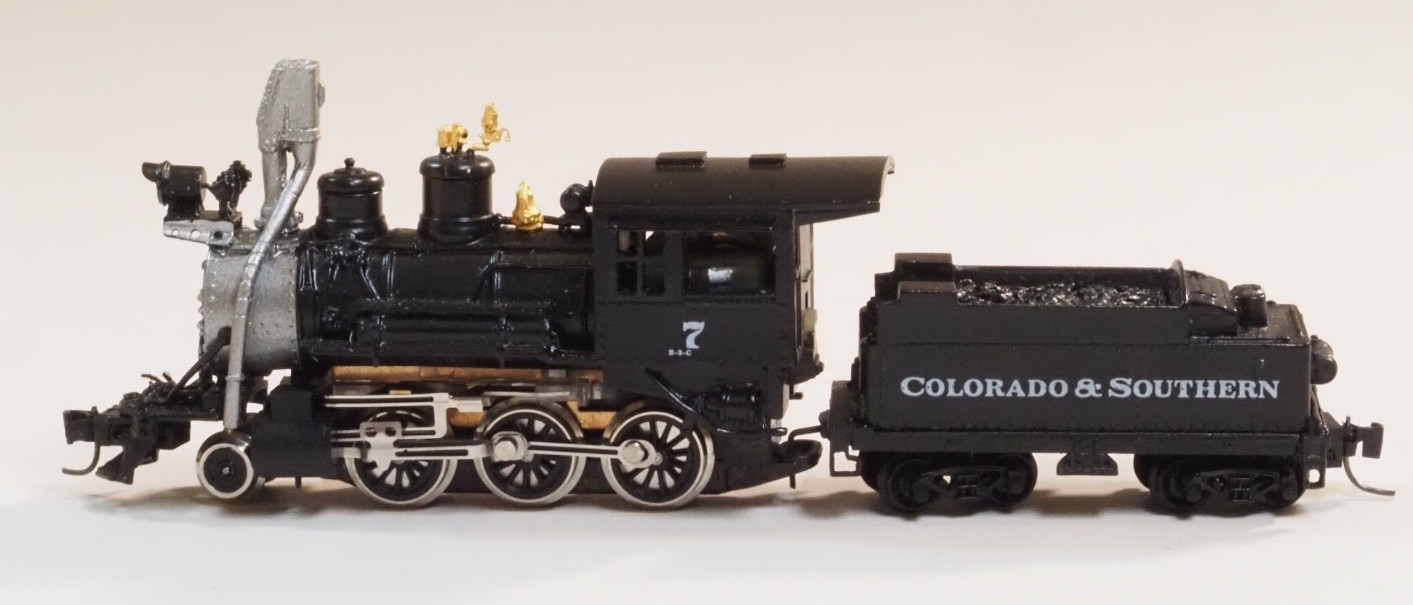 MTL Brass Steam locomotive 2-6-0 Colorado & Southern Scale N- Nn3 Z-track RD#7