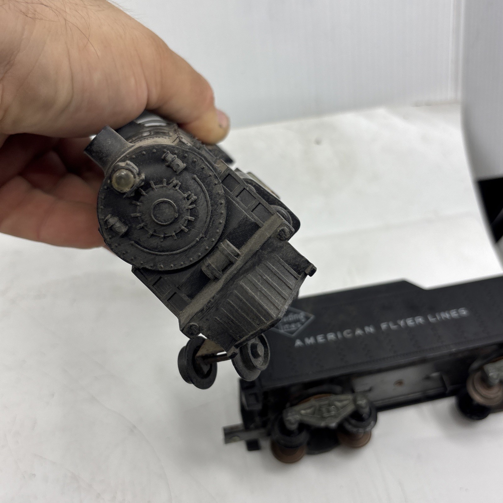 American Flyer S Ga. 21105 4-4-2 Locomotive & Reading Lines Tender Runs