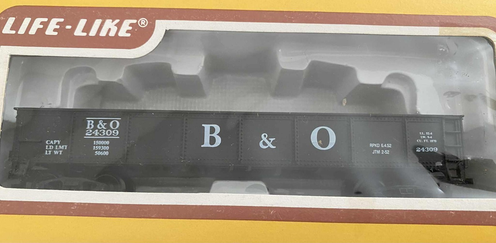 LIfe-Like ~ HO Scale B & O Gondola ~ New in Box