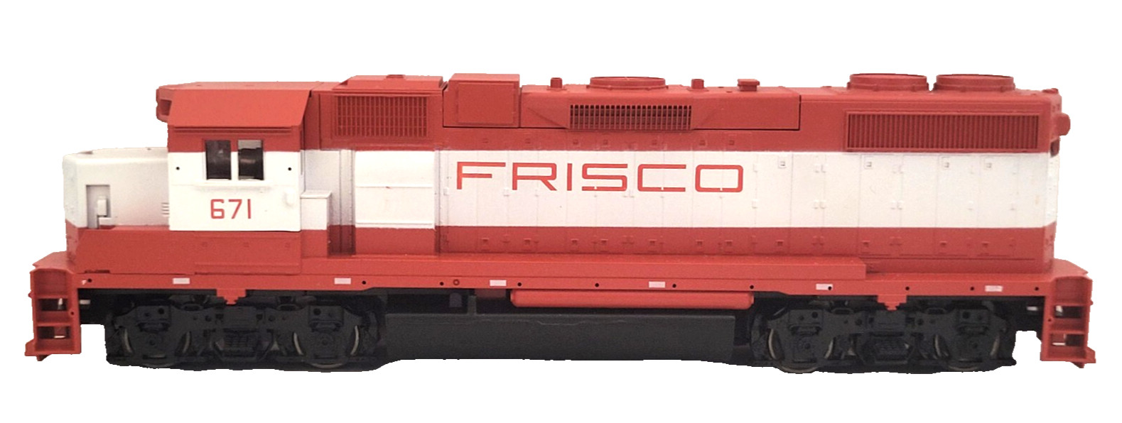 Athearn HO GP38-2 Frisco #671 DC Powered Blue Box Kit Tested