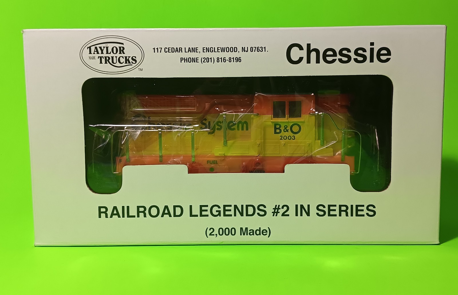 Chessie B & O NEW TRAIN ENGINE BODY BEEP SHELL O GAUGE MODEL RAILROAD LEGEND #2