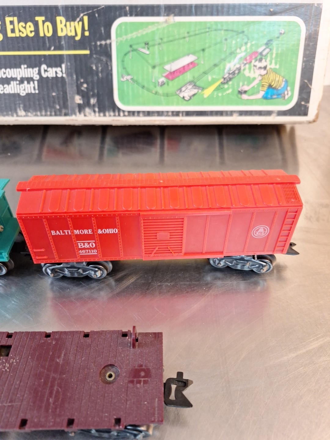 1950’s Marx Toys Locomotive #1666 O Gauge Light & Smoke Mint Penn Central