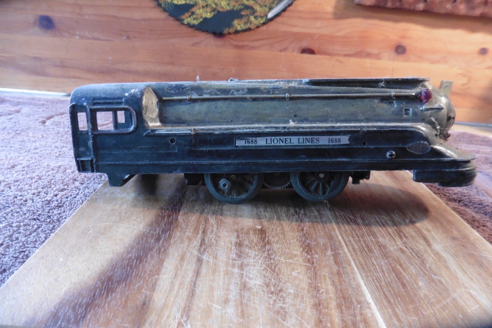 Antique Lionel Lines 1688 Locomotive Engine O Gauge For Parts Or Repair