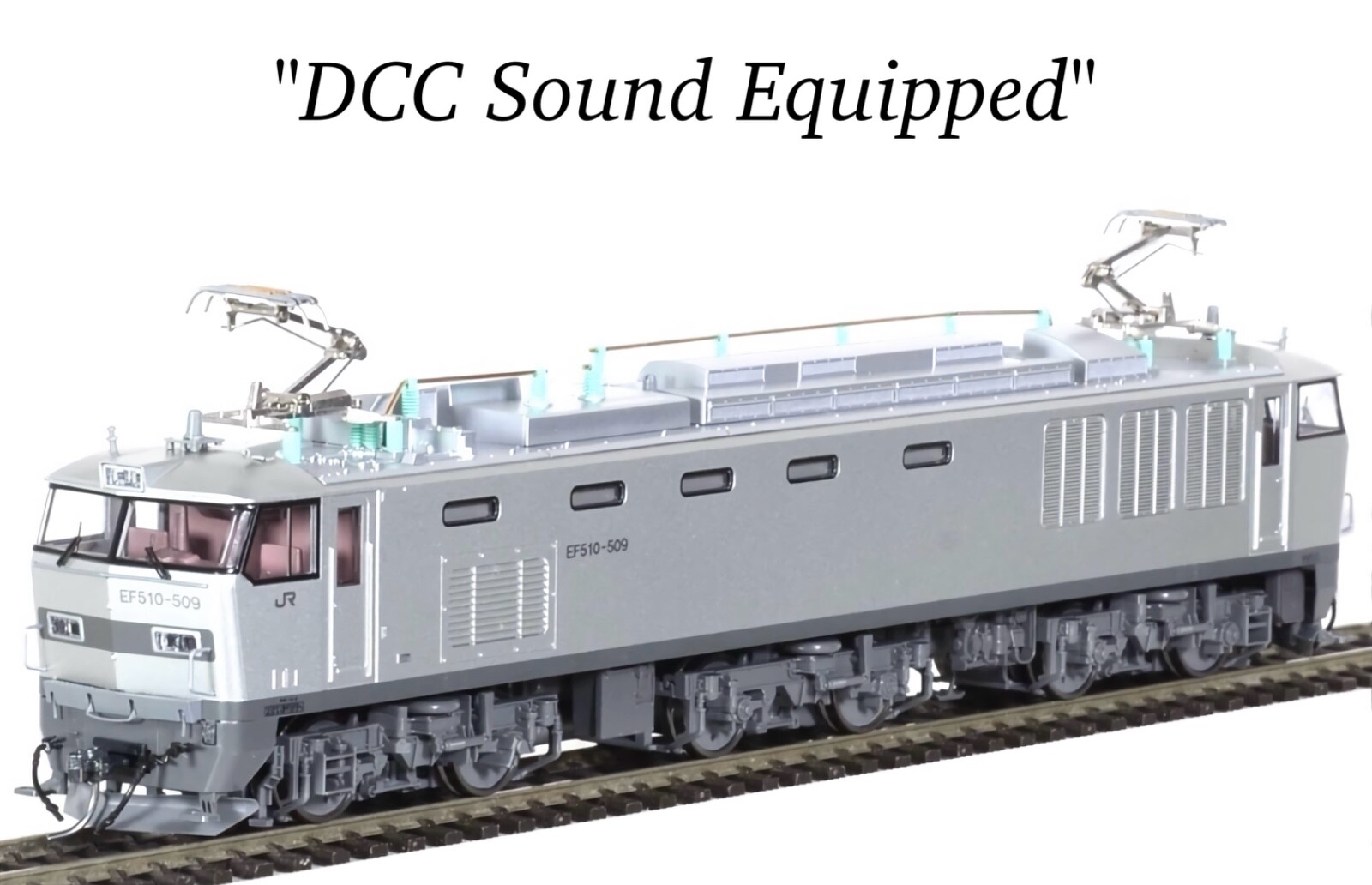 HO/J Scale Kato JR Freight EF510-500 Electric Locomotive Silver w/DCC Sound NIB