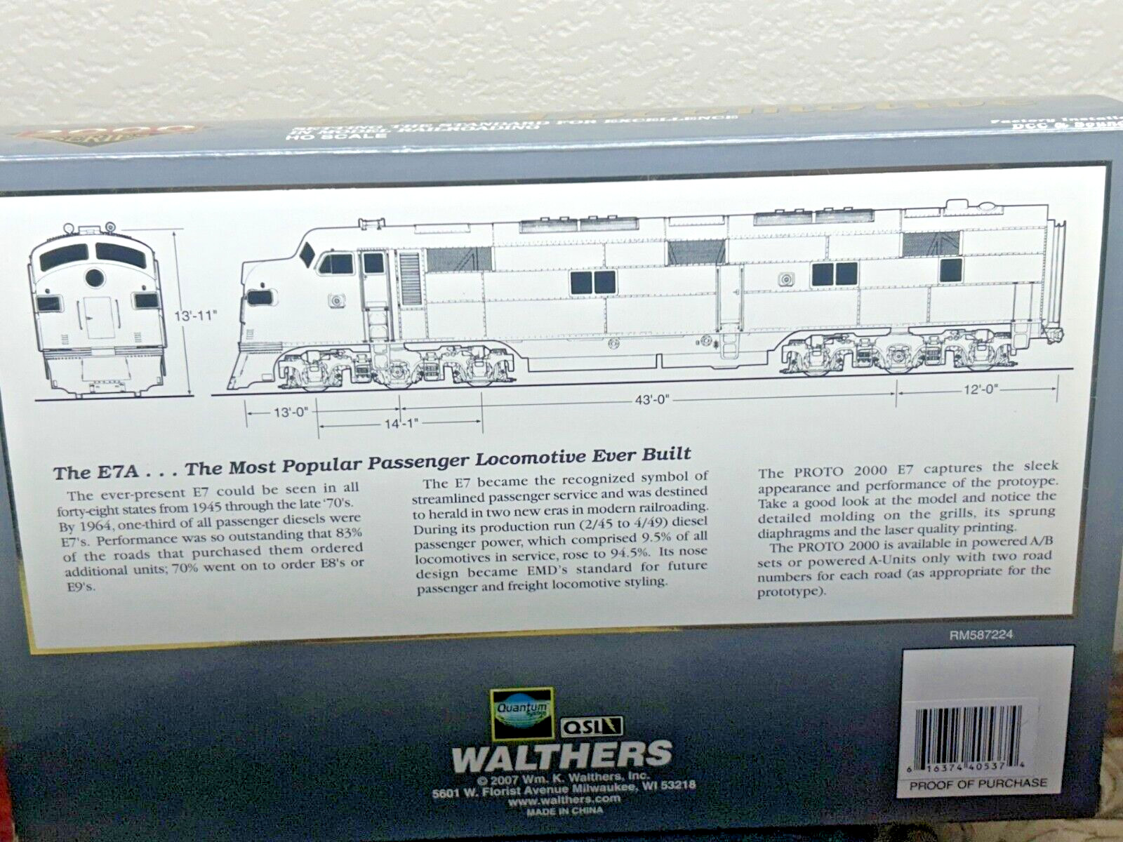 NEW YORK CENTRAL ” 20th CENTURY LIMITED ” E7 A – DCC/ QUANTUM SOUND HO Scale NEW