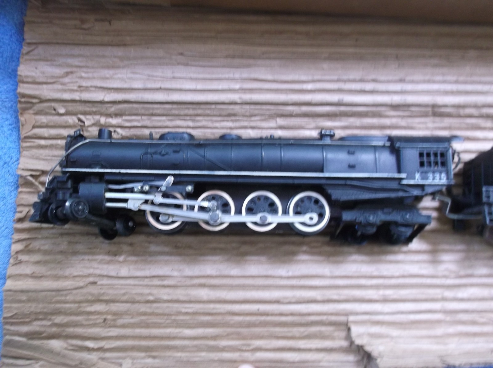 1952 AMERICAN FLYER K335 4-8-4 STEAM LOCOMOTIVE & TENDER W/ORG BOX & WRAPPER