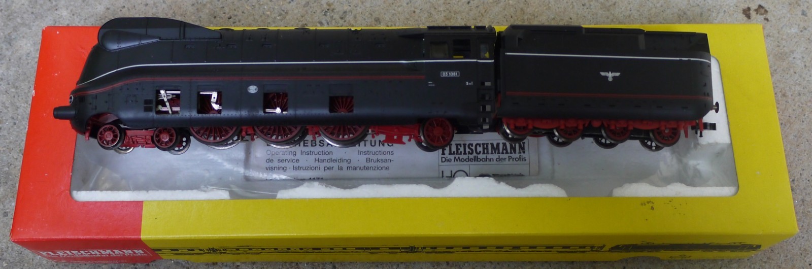 Fleischmann HO DC 4171 Streamlined Class BR 03 1081 4-6-2 Deutsche Reichsbahn