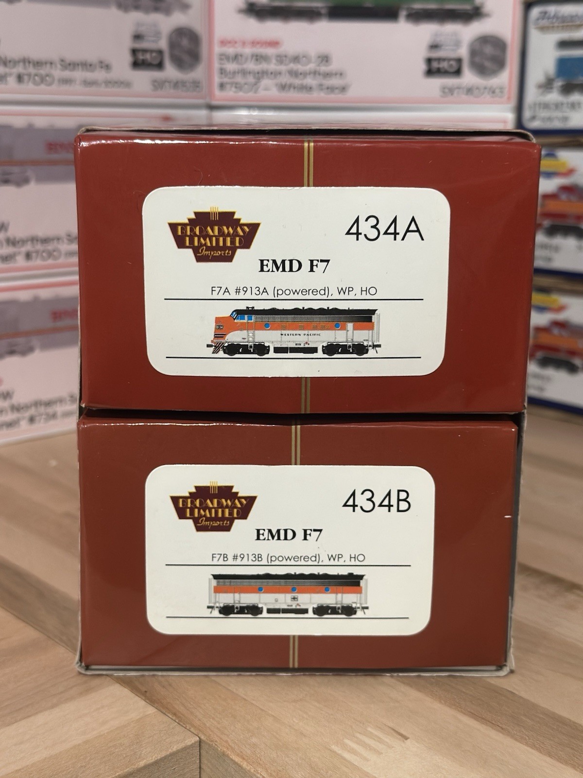 Broadway Limited Imports BLI HO F7A/B Western Pacific 913A/913B DCC&Sound LNIB
