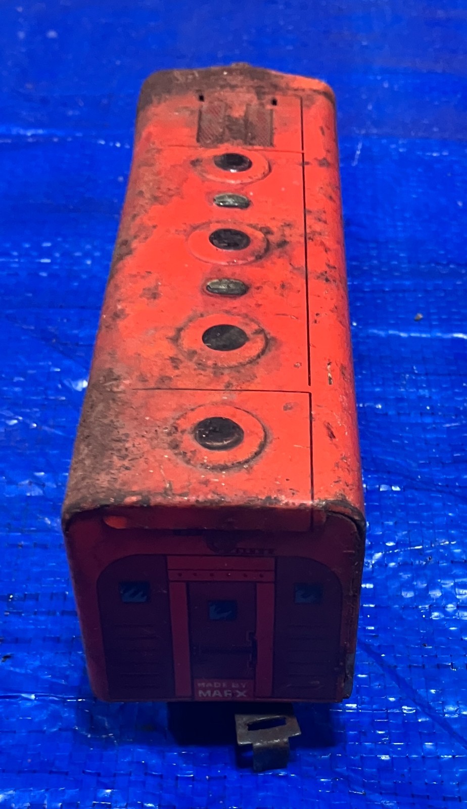 Marx Southern Pacific 6000 Diesel Locomotive O Gauge Orange Silver Tin Vintage