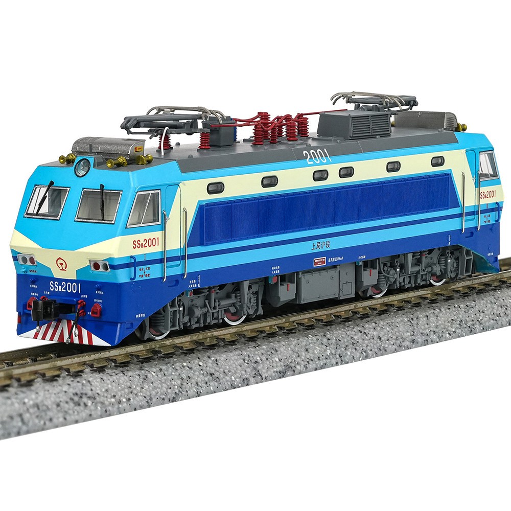 Charming China Railway SS8 Electric Locomotive (Early Square Lamps) – N scale