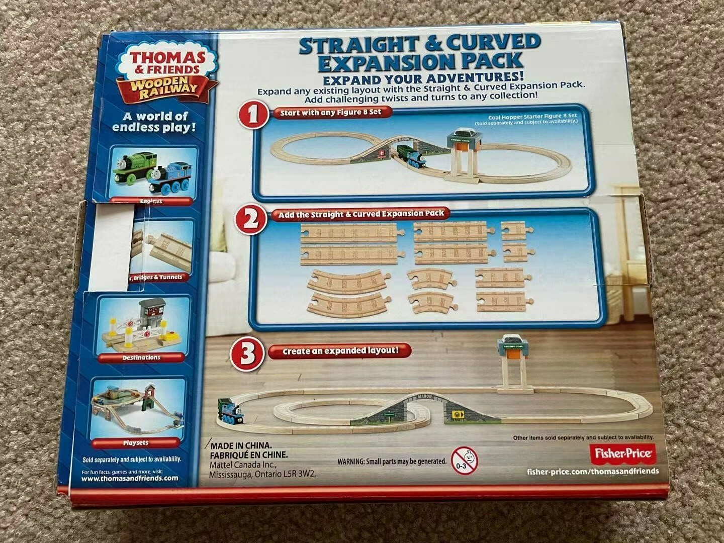 Fisher Price Thomas & Friends Sure Fit Track Pack Wooden Railway