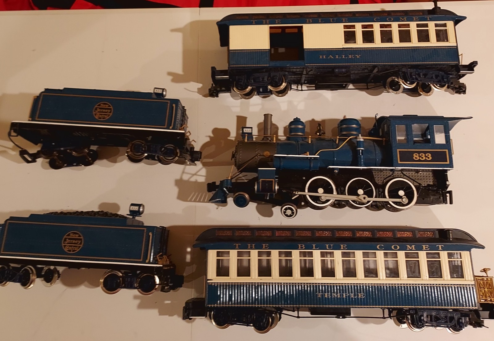 Bachman G Scale Blue Comet Train And Parts For Restoration Or Parts As Is